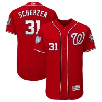 Washington Nationals #31 Max Scherzer Red Alternate 2019 Spring Training Flex Base Stitched MLB Jersey