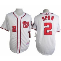 Washington Nationals #2 Denard Span White Cool Base Stitched MLB Jersey