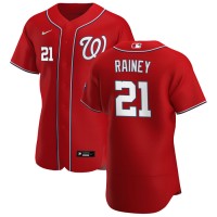 Washington Washington Nationals #21 Tanner Rainey Men's Nike Red Alternate 2020 Authentic Player MLB Jersey