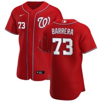 Washington Washington Nationals #73 Tres Barrera Men's Nike Red Alternate 2020 Authentic Player MLB Jersey