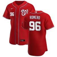 Washington Washington Nationals #96 Seth Romero Men's Nike Red Alternate 2020 Authentic Player MLB Jersey