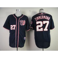 Washington Nationals #27 Jordan Zimmermann Navy Blue Cool Base Stitched MLB Jersey
