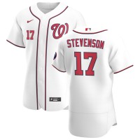 Washington Washington Nationals #17 Andrew Stevenson Men's Nike White Home 2020 Authentic Player MLB Jersey