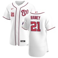Washington Washington Nationals #21 Tanner Rainey Men's Nike White Home 2020 Authentic Player MLB Jersey