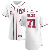 Washington Washington Nationals #71 Dakota Bacus Men's Nike White Home 2020 Authentic Player MLB Jersey