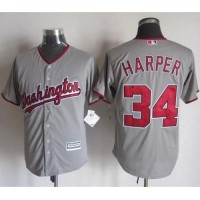Washington Nationals #31 Max Scherzer Grey New Cool Base Stitched MLB Jersey