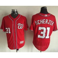 Washington Nationals #31 Max Scherzer Red Flexbase Authentic Collection Stitched MLB Jersey