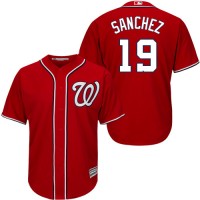 Washington Nationals #19 Anibal Sanchez Red New Cool Base Stitched MLB Jersey