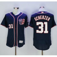 Washington Nationals #31 Max Scherzer Navy Blue Flexbase Authentic Collection Stitched MLB Jersey