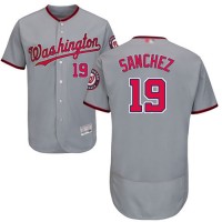 Washington Nationals #19 Anibal Sanchez Grey Flexbase Authentic Collection Stitched MLB Jersey