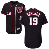 Washington Nationals #19 Anibal Sanchez Navy Blue Flexbase Authentic Collection Stitched MLB Jersey