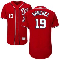 Washington Nationals #19 Anibal Sanchez Red Flexbase Authentic Collection Stitched MLB Jersey