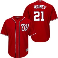 Washington Nationals #21 Tanner Rainey Red New Cool Base Stitched MLB Jersey