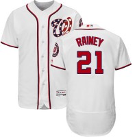 Washington Nationals #21 Tanner Rainey White Flexbase Authentic Collection Stitched MLB Jersey