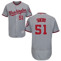 Washington Nationals #51 Wander Suero Grey Flexbase Authentic Collection Stitched MLB Jersey