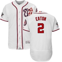 Washington Nationals #2 Adam Eaton White Flexbase Authentic Collection 2019 World Series Champions Stitched MLB Jersey