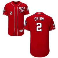Washington Nationals #2 Adam Eaton Red Flexbase Authentic Collection 2019 World Series Champions Stitched MLB Jersey