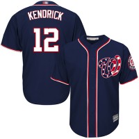 Washington Nationals #12 Howie Kendrick Navy Blue Cool Base Stitched MLB Jersey