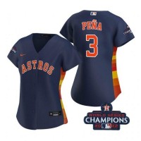Houston Houston Astros #3 Jeremy Pena Navy 2022 World Series Champions Stitched Men's Nike MLB Jersey