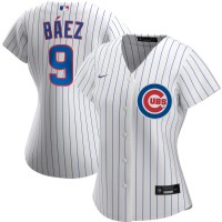 Chicago Chicago Cubs #9 Javier Baez Nike Women's Home 2020 MLB Player Jersey White