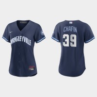 Chicago Chicago Cubs #39 Andrew Chafin Women's Nike 2021 City Connect Navy MLB Jersey