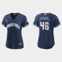 Chicago Chicago Cubs #46 Craig Kimbrel Women's Nike 2021 City Connect Navy MLB Jersey
