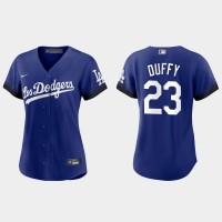 Los Angeles Los Angeles Dodgers #23 Danny Duffy Nike Women's 2021 City Connect MLB Jersey Royal