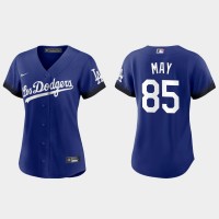 Los Angeles Los Angeles Dodgers #85 Dustin May Nike Women's 2021 City Connect MLB Jersey Royal