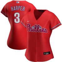 Philadelphia Philadelphia Phillies #3 Bryce Harper Nike Women's Alternate 2020 MLB Player Jersey Red