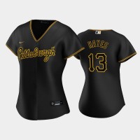 Pittsburgh Pittsburgh Pirates #13 Ke'Bryan Hayes Game Women's Nike Alternate MLB Jersey - Black