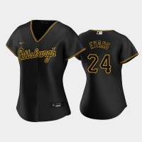 Pittsburgh Pittsburgh Pirates #24 Phillip Evans Game Women's Nike Alternate MLB Jersey - Black