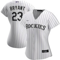 Colorado Colorado Rockies #23 Kris Bryant Nike Women's Home 2020 MLB Player Jersey - White