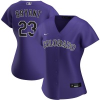 Colorado Colorado Rockies #23 Kris Bryant Nike Women's Alternate 2020 MLB Player Jersey - Purple