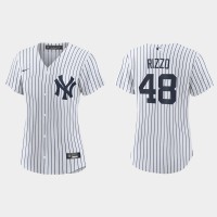 New York New York Yankees #48 Anthony Rizzo Women's Nike White Home Jersey