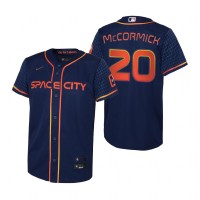 Houston Houston Astros #20 Chas McCormick Navy Youth Nike 2022 City Connect Replica MLB Jersey