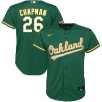 Oakland Oakland Athletics #26 Matt Chapman Nike Youth Alternate 2020 MLB Player Jersey Kelly Green