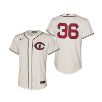 Chicago Chicago Cubs #36 Alfonso Rivas Youth 2022 Field of Dreams MLB Game Jersey - Cream