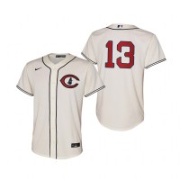 Chicago Chicago Cubs #13 David Bote Youth 2022 Field of Dreams MLB Game Jersey - Cream