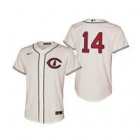 Chicago Chicago Cubs #14 Ernie Banks Youth 2022 Field of Dreams MLB Game Jersey - Cream
