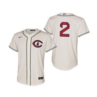 Chicago Chicago Cubs #2 Nico Hoerner Youth 2022 Field of Dreams MLB Game Jersey - Cream