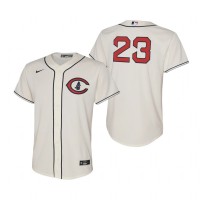 Chicago Chicago Cubs #23 Ryne Sandberg Youth 2022 Field of Dreams MLB Game Jersey - Cream