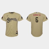 Arizona Arizona Diamondbacks #6 David Peralta Youth Nike 2021 City Connect MLB Jersey Gold