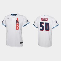 Los Angeles Los Angeles Dodgers #50 Mookie Betts Youth 2021 Mlb All Star Game White Jersey