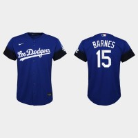 Los Angeles Los Angeles Dodgers #15 Austin Barnes Nike Youth 2021 City Connect MLB Jersey Royal