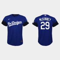 Los Angeles Los Angeles Dodgers #29 Billy Mckinney Nike Youth 2021 City Connect MLB Jersey Royal