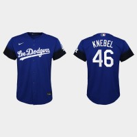 Los Angeles Los Angeles Dodgers #46 Corey Knebel Nike Youth 2021 City Connect MLB Jersey Royal
