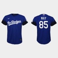 Los Angeles Los Angeles Dodgers #85 Dustin May Nike Youth 2021 City Connect MLB Jersey Royal