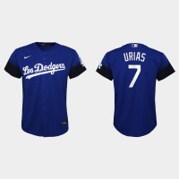 Los Angeles Los Angeles Dodgers #7 Julio Urias Nike Youth 2021 City Connect MLB Jersey Royal