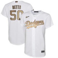 Los Angeles Los Angeles Dodgers #50 Mookie Betts Youth Nike White 2022 MLB All-Star Game Replica Player Jersey