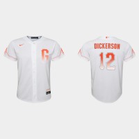 San Francisco San Francisco Giants #12 Alex Dickerson Youth 2021 City Connect White Jersey